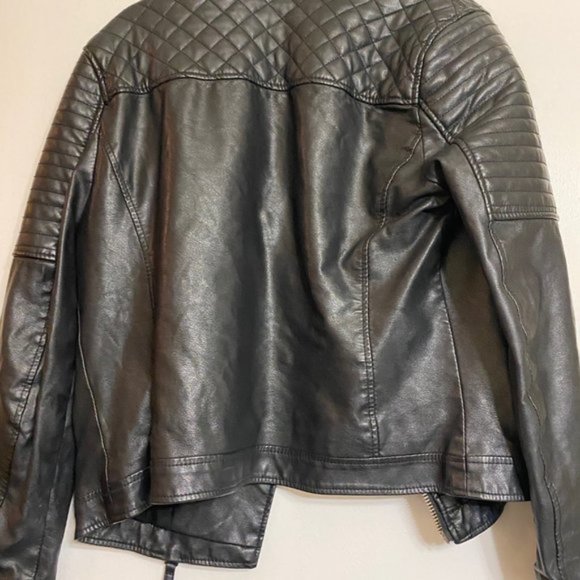 Topshop Quilted Faux Leather Jacket - Picture 6 of 6